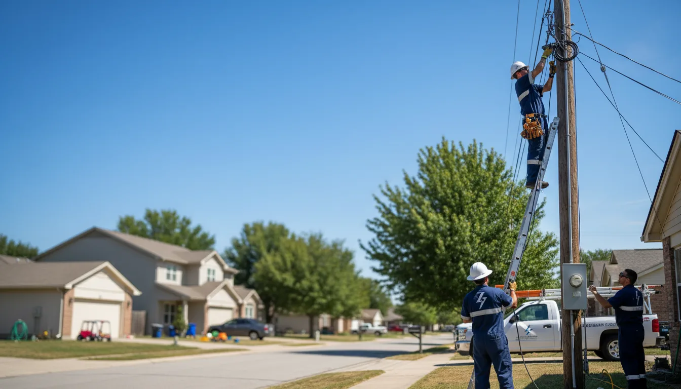 Residential electrician providing installation services in Glendale Heights, IL